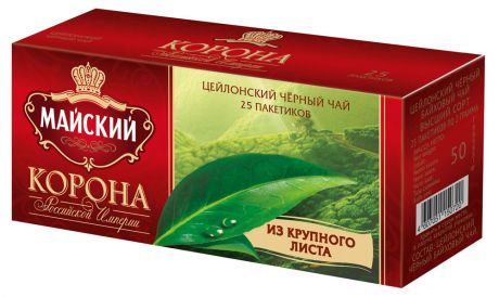 Майский Корона Российской Империи чай 25пак*18
