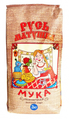 Мука   2кг*6шт в/с*  РУСЬ МАТУШКА